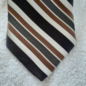 Siena Collezione 100% Silk Striped Tie 59.5"